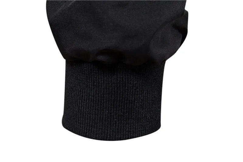 Men's solid colour thin casual jacket in polyester fabric shown in dark blue