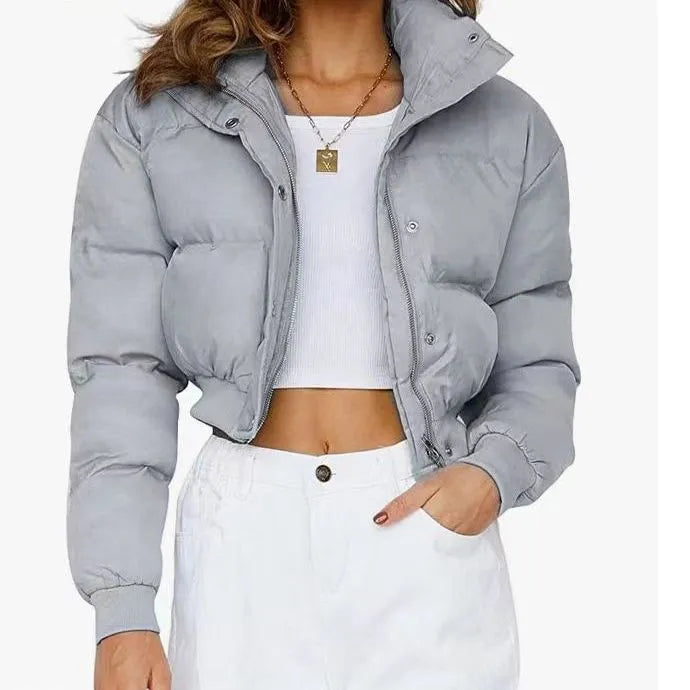 Women's loose fit polyester leisure jacket in long sleeve design available in multiple colours