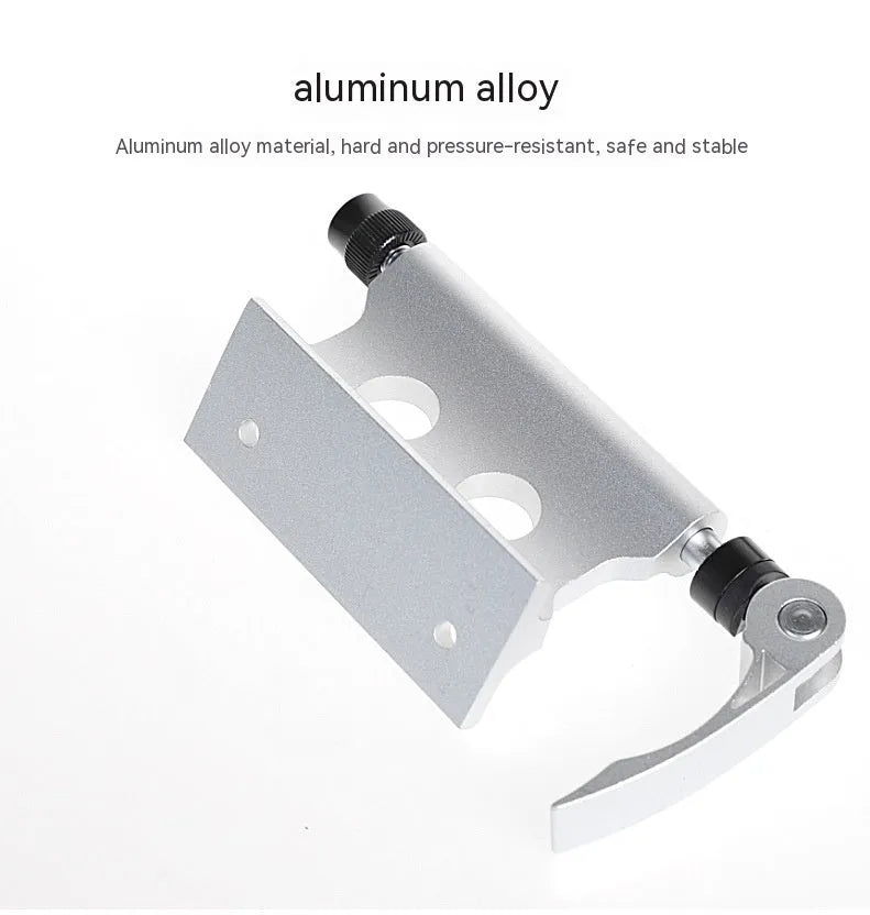 Silver metal bicycle front fork quick release fixing clip for SUV bike rack mounting