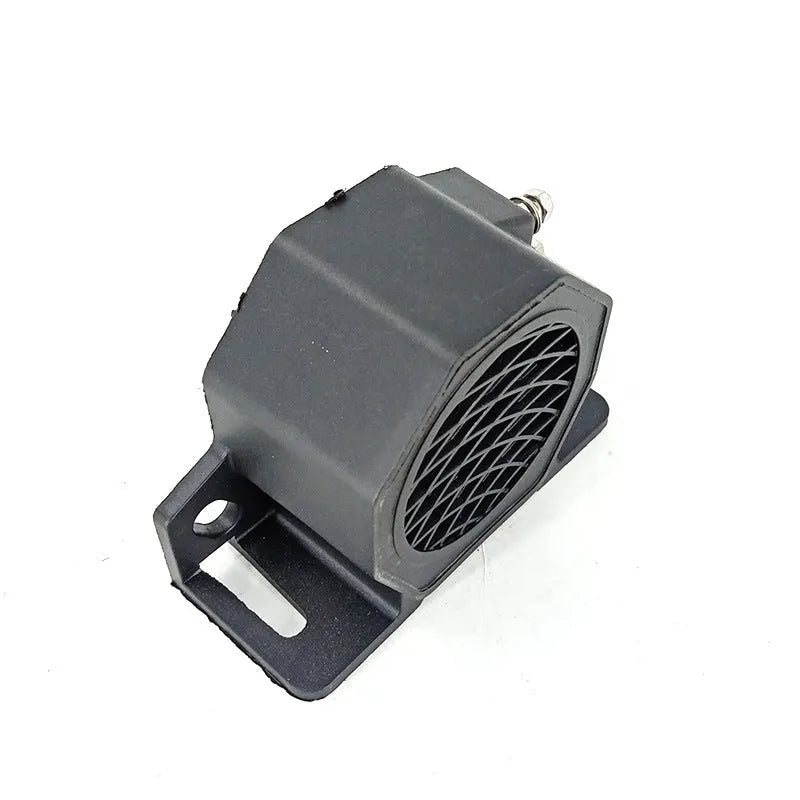Black GQ-208A vehicle reversing buzzer with 12-80V voltage range and 105dB sound output