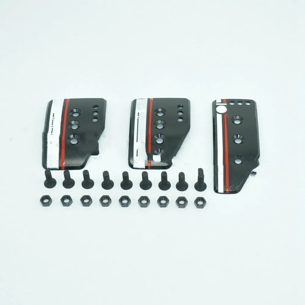 Aluminium alloy manual transmission car pedal set with brake accelerator clutch