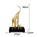 European style resin elephant decorative ornament in bright gold, rose gold, silver, or retro colour finish.