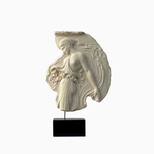 35cm tall wine goddess resin sculpture ornament with modern Italian style design