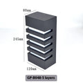 Modern minimalist black outdoor wall lamp with aluminium alloy construction and IP55 rating.