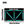 Cushioned rubber football training mat for indoor skill practice with basket row movement drills