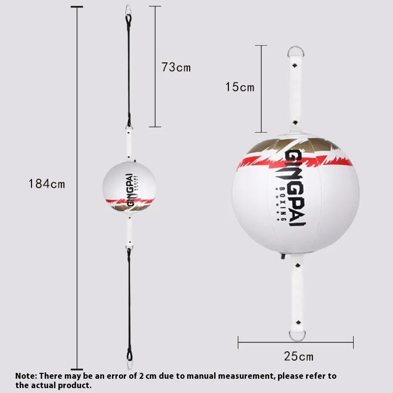 PU hanging speed ball for boxing reaction training in black, green, or white colours