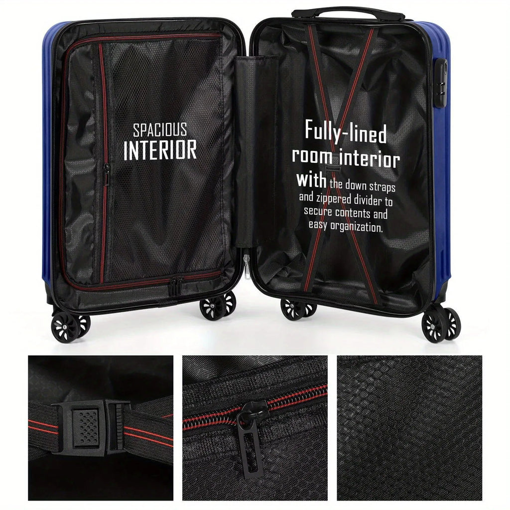 Aluminium alloy travel luggage set with 14-inch and 20-inch trunks and towel