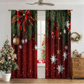 3D digitally printed Christmas curtains with modern pattern in polyester fabric