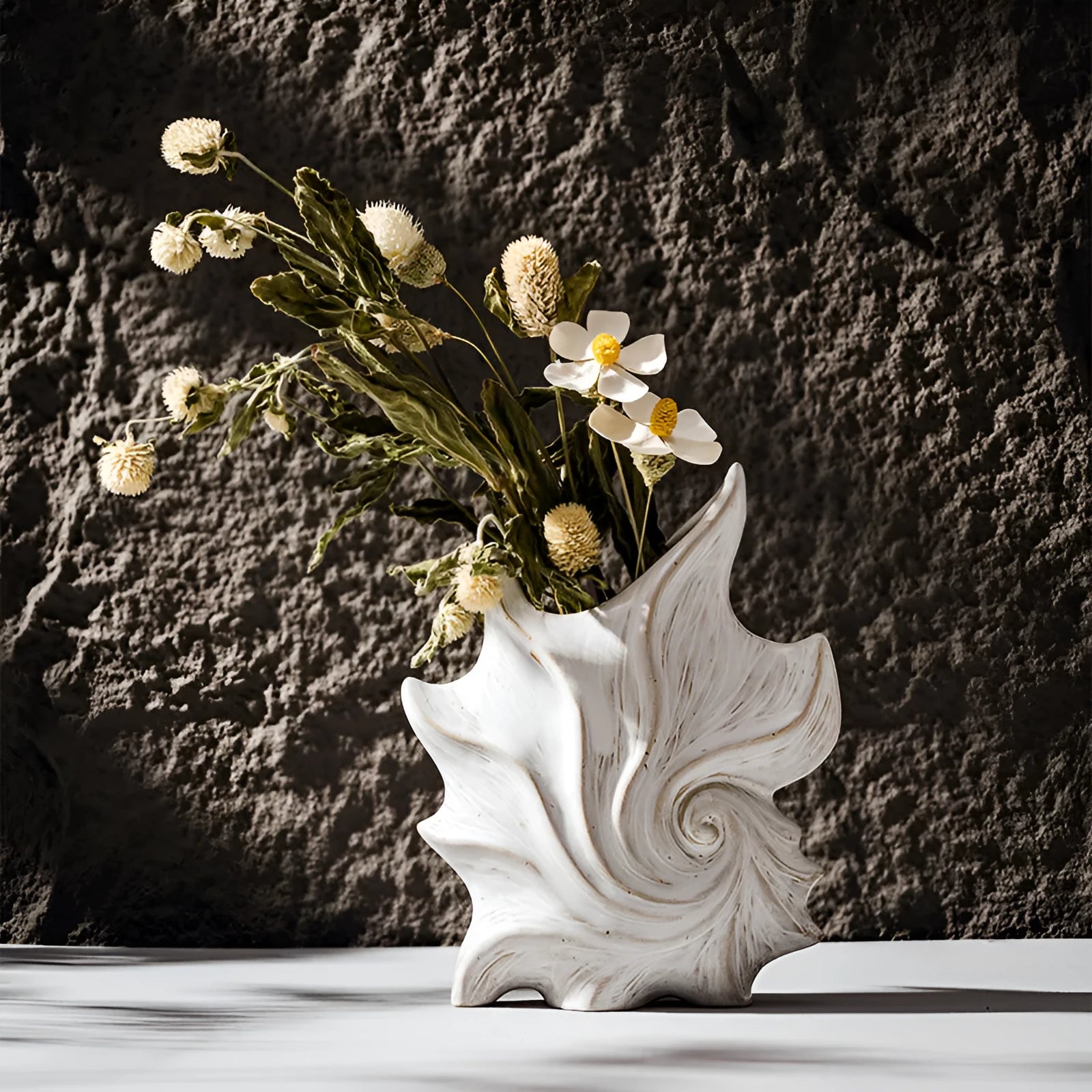 French art ceramic vase with coloured glaze finish in European retro design