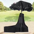 Black portable umbrella holder with fixed shoulder strap for 10-bone manual umbrellas