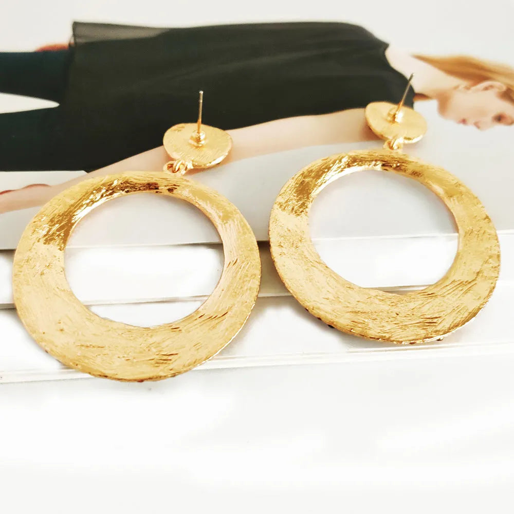 Cartoon style alloy earrings with colour diamond-shaped pendants in European American fashion