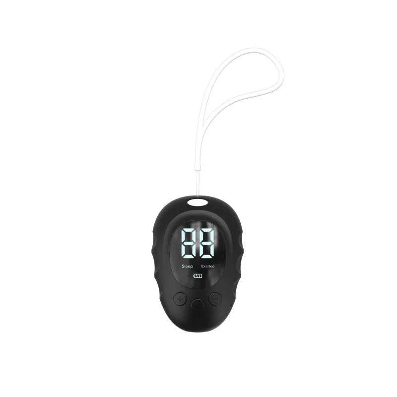 Rechargeable silicone sleep monitor handheld device in black, green or white colour with USB charging cable