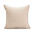 45x45cm solid colour pillow cushion in red coffee colour with artificial line edge pressing