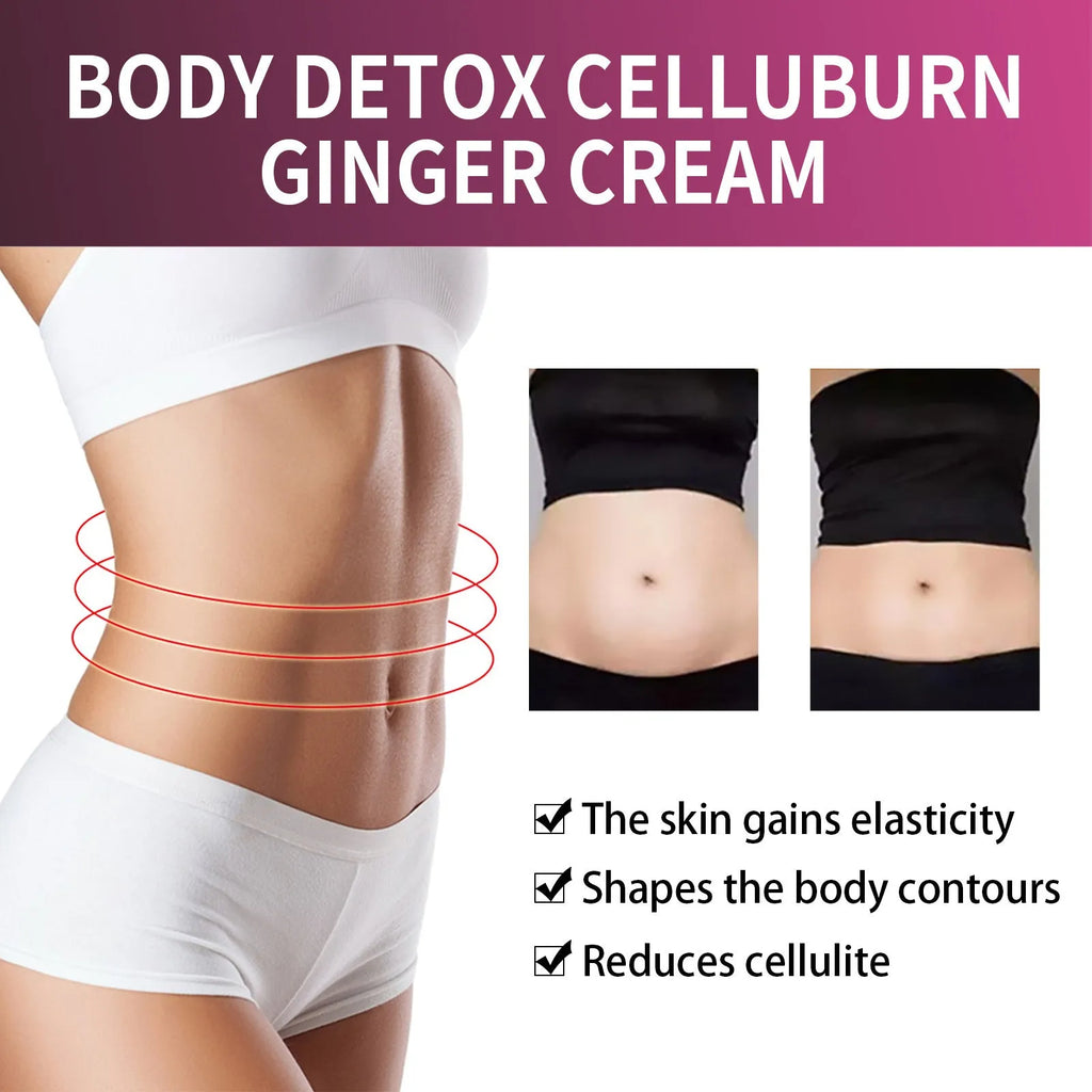 Ginger body thigh slimming shaping tightening cream in 15g container