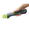 Green handheld plastic insect catcher for garden and grass pest control