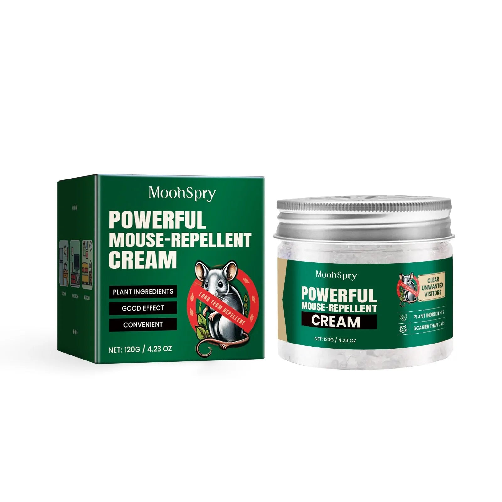 60ml rat repellent spray bottle with natural oil formulation for home and vehicle use