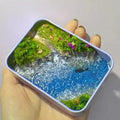 DIY handmade bamboo marine landscape model ornament for aquariums with complete material package