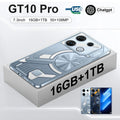GT10 Pro Android phone in Blue with straight plate design and front display