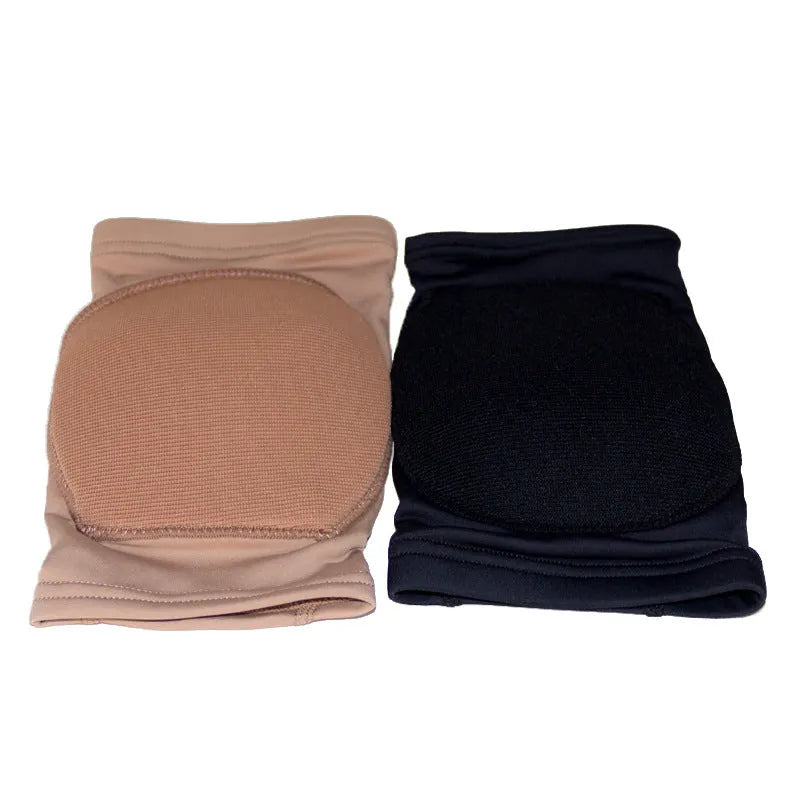 Ballet knee pads for dance and yoga protection in skin colour and black colour options