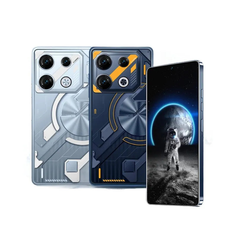 GT10 Pro Android phone in Blue with straight plate design and front display