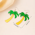 Summer Atmosphere coconut artocarpus heterophyllus acrylic drop ear hooks with alloy fastening