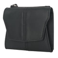 Cowhide coin purse with anti-theft lock in European and American retro style