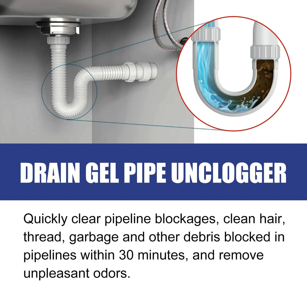100g pipe dredge agent in 11cm container for kitchen and bathroom sewer maintenance