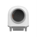 White automatic enclosed litter box for cats up to 10kg with ABS plastic housing