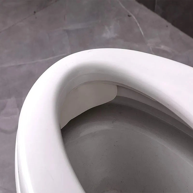White PVC toilet urine blocking board for children's potty training to prevent splashing