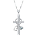 Women's copper cross stethoscope necklace with electroplated finish and original design