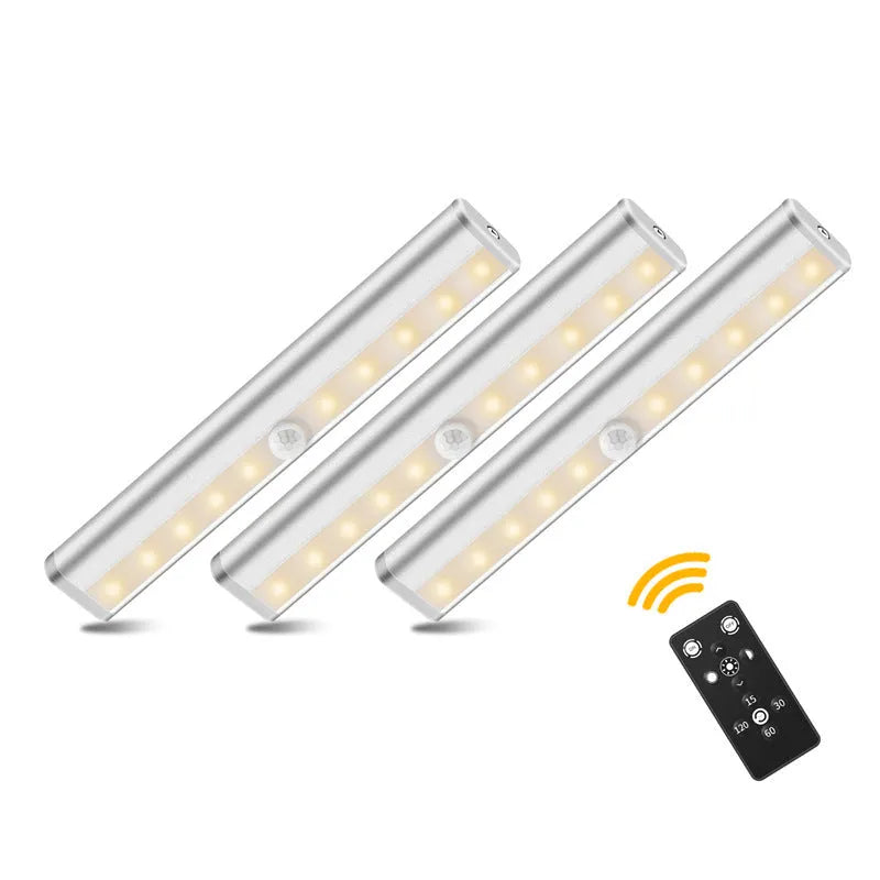 LED sensor light with infrared sensor, aluminium alloy shell, 190x30x16mm, white light