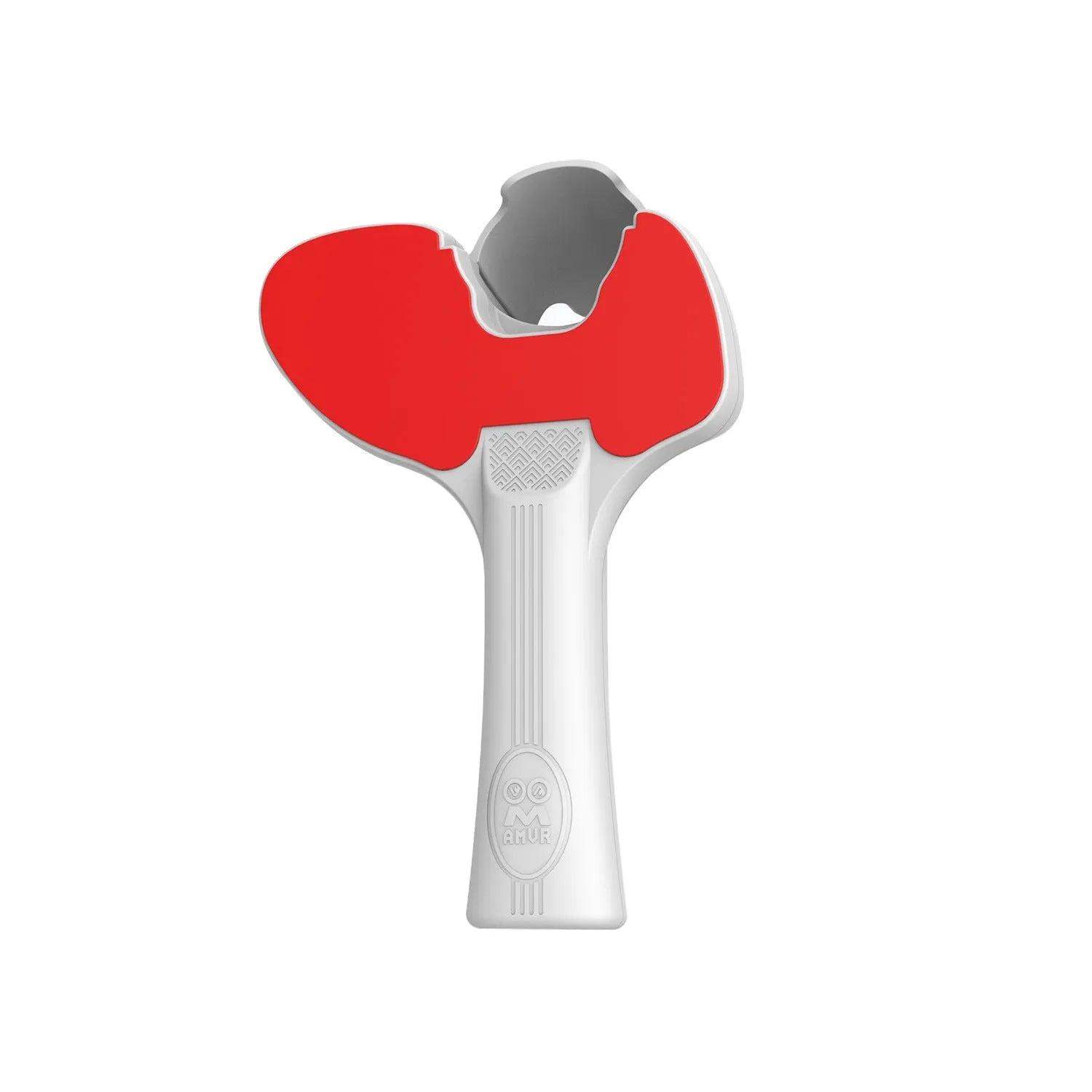 Red and blue PICO 4 VR controller table tennis hand grip accessory showing plastic silicone construction