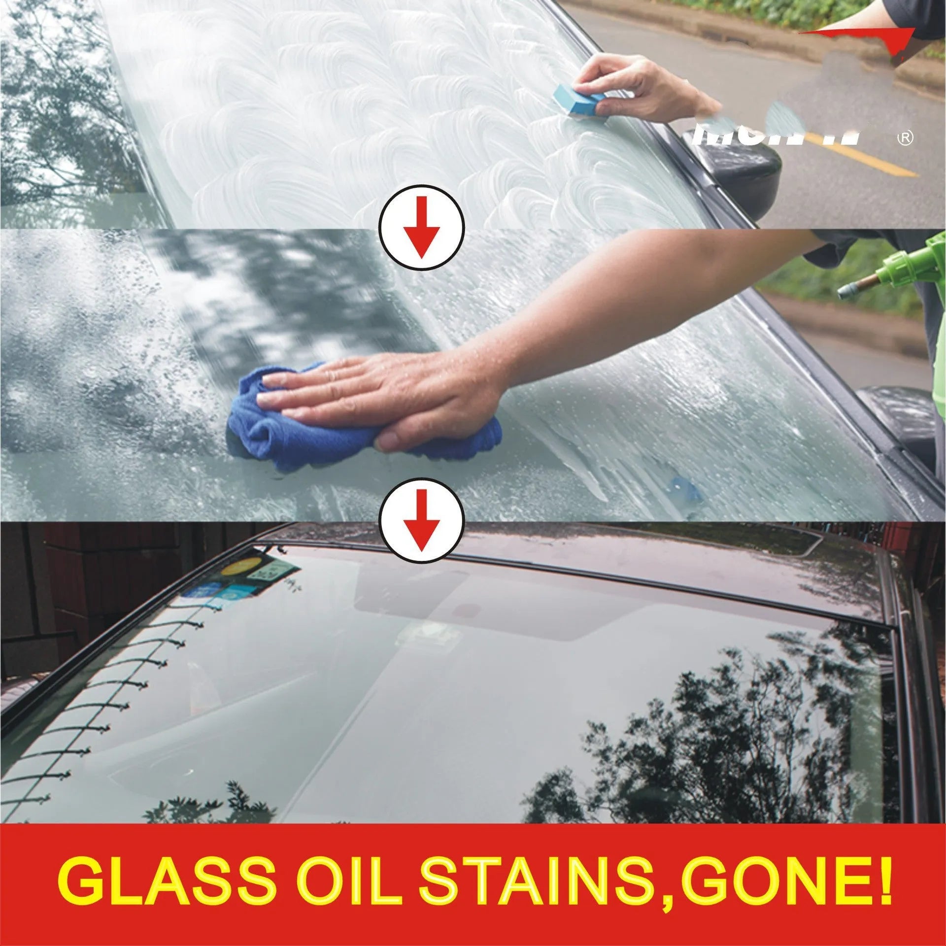 White packaged automotive glass rainproof agent with 15ml capacity for car windscreen treatment