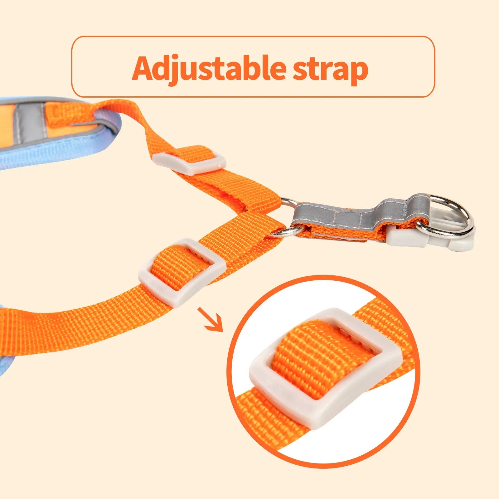 Adjustable dog haulage rope harness with chest strap in multiple colour options