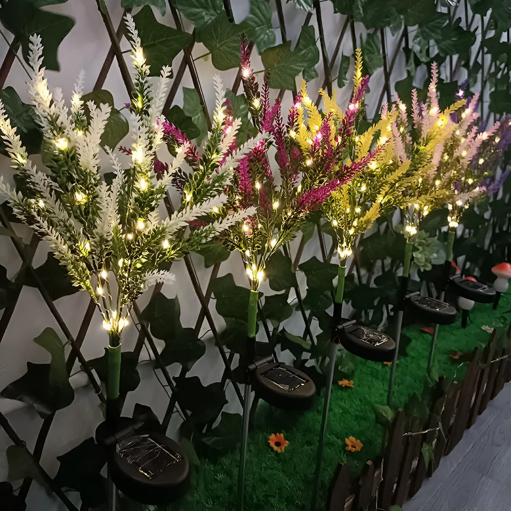 74cm solar garden light decorative flower LED outdoor courtyard lighting