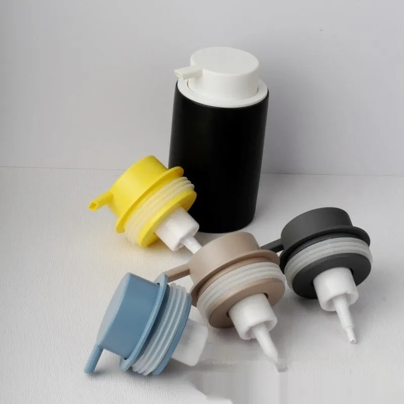 Foam pump replacement head in ABS plastic for soap dispensers