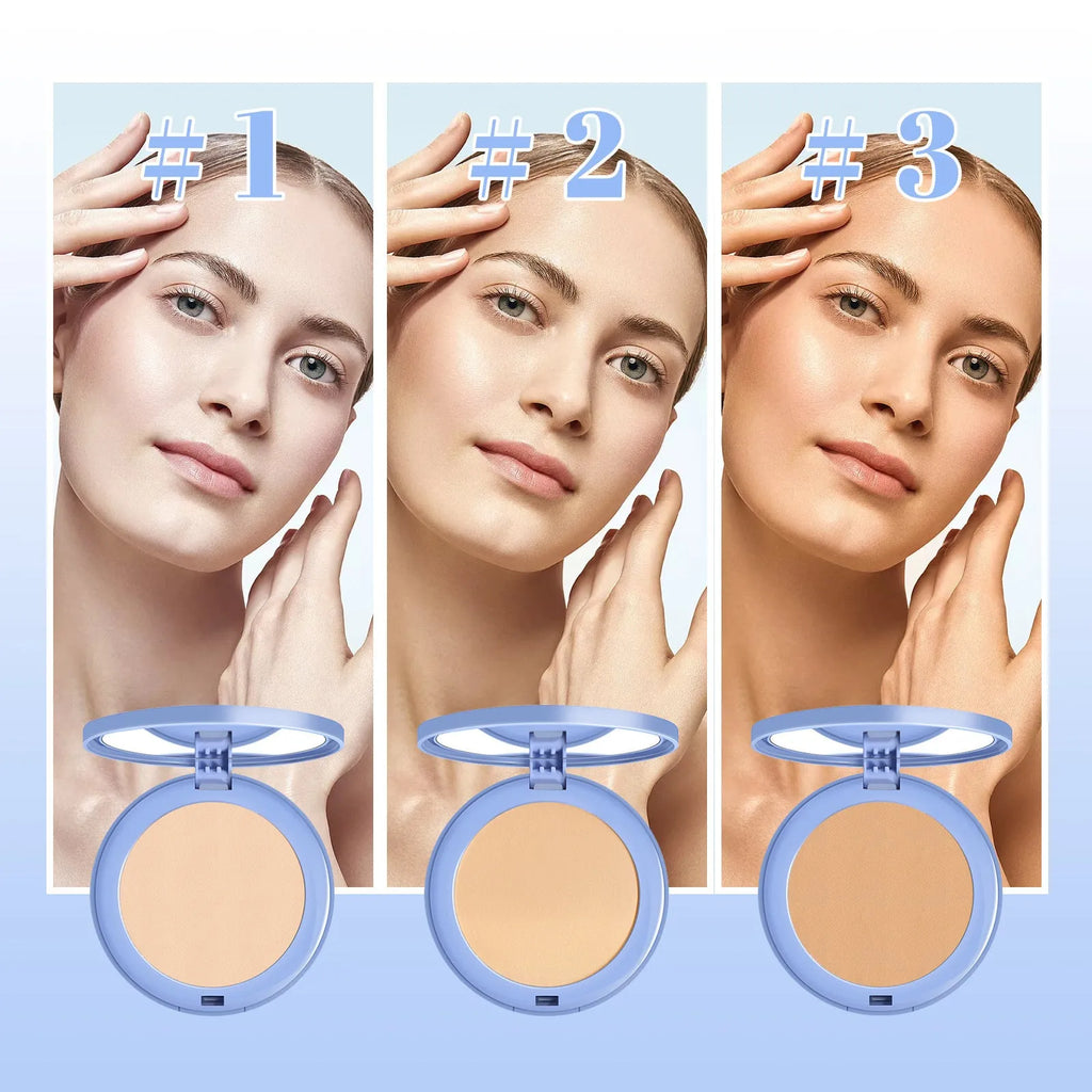 Finishing powder compact 8g natural flawless makeup setting powder