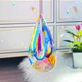Rainbow electroplated crystal pendant garden decoration in Christmas tree style.