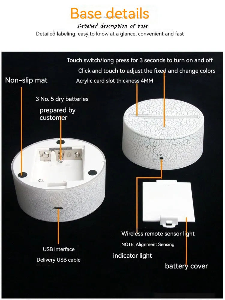 Modern minimalist white heart-shaped table lamp with a touch switch on a wooden table.