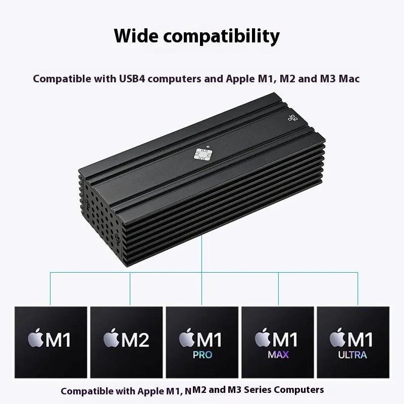 Black USB4 10G network adapter with RJ45 port and 20cm cable for Thunderbolt 3/4 devices
