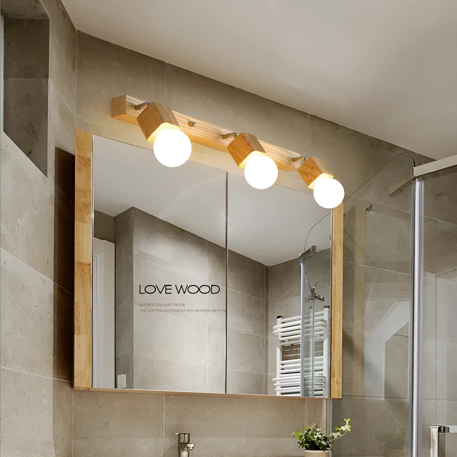 Creative LED wall lamp with single head design measuring 24cm for bedroom and cabinet lighting