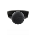 Black and blue silicone steering wheel assist ball with metal bearing, shown at approx 9x6 cm.