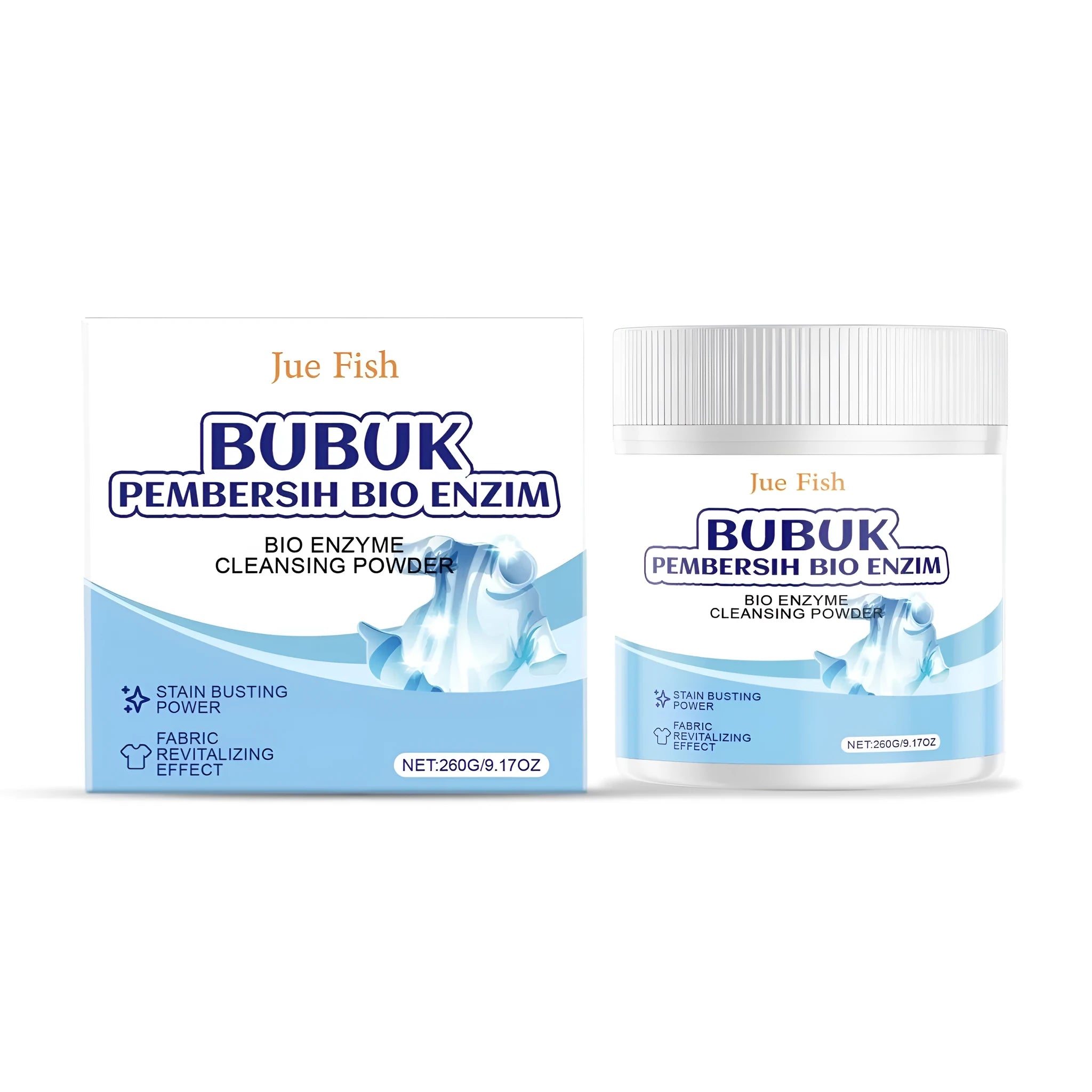 260g bio enzyme laundry cleansing powder pack with protease and sodium percarbonate