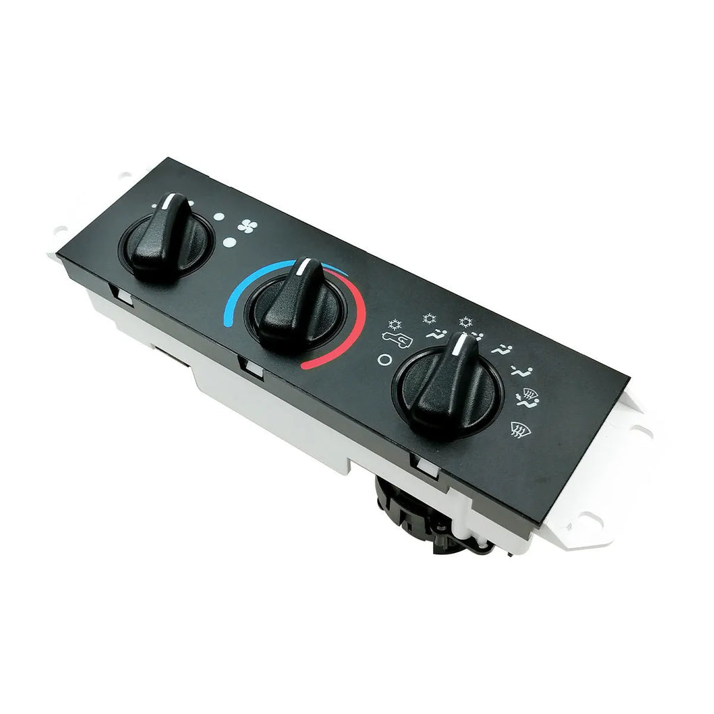 Black air conditioning control switch panel for 2005-2006 Jeep Wrangler dashboard