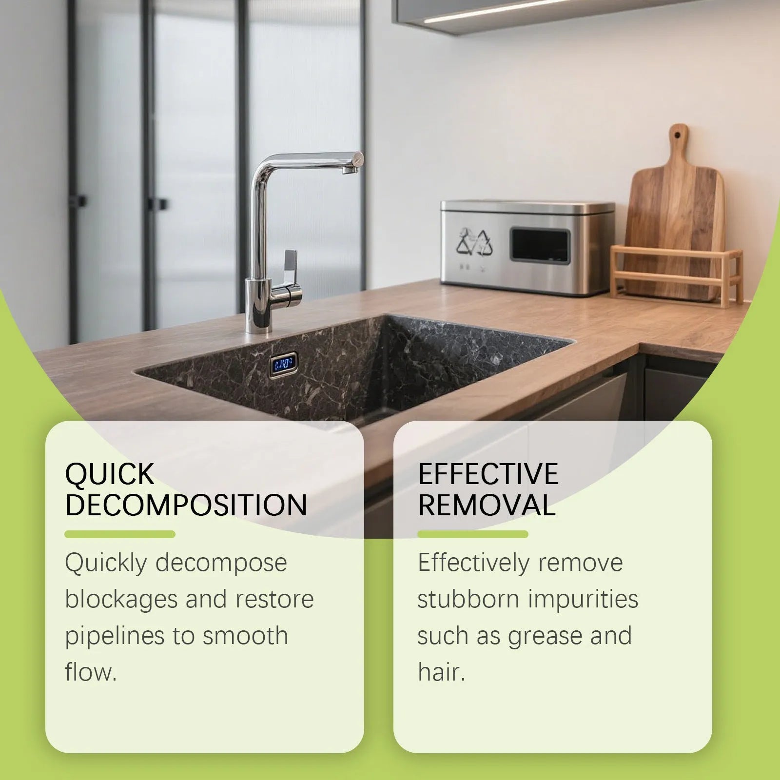120g pack of drain cleaning powder for unblocking sinks and pipes