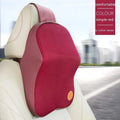 Memory foam automotive headrest and lumbar support pillow set in multiple colour options