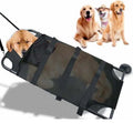 Black aluminium alloy pet stretcher for large dogs in emergency transport situations