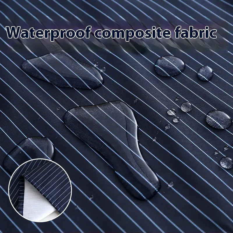 Polyester waterproof kitchen apron in multiple colour options including black and blue