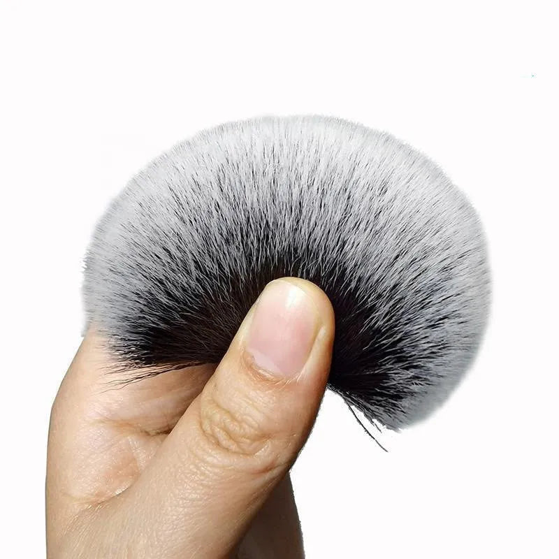 Black car detailing brush with ultra-soft pig hair bristles for gentle interior cleaning