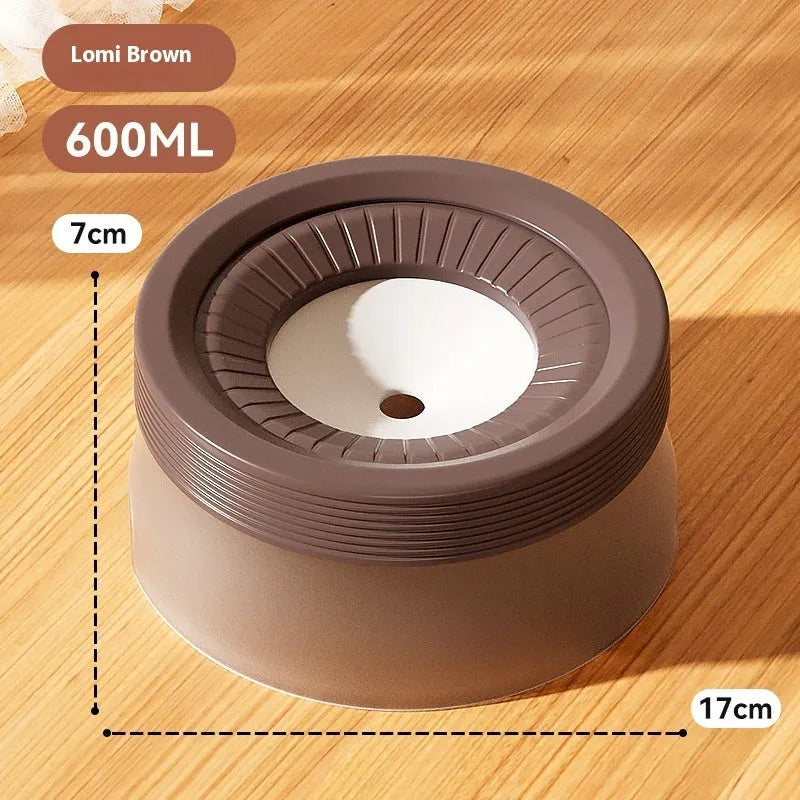Green pet suspension drinking bowl with non-wet mouth design for dogs and cats